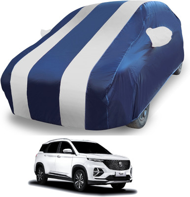 MOCKHE Car Cover For MG Hector Plus (With Mirror Pockets)(Silver)