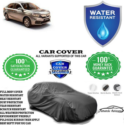 Tamanchi Autocare Car Cover For Honda Amaze S CVT Petrol(Grey)
