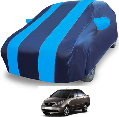 MOCKHE Car Cover For Tata Indigo CS (With Mirror Pockets)(Blue)