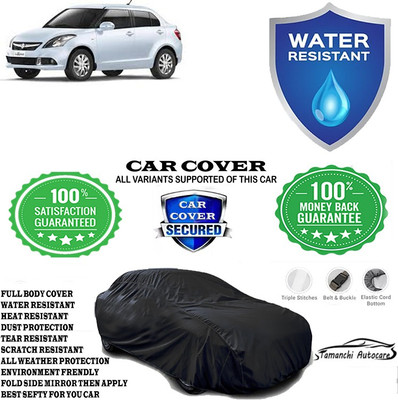 Tamanchi Autocare Car Cover For Maruti Suzuki Swift Dzire LDI Diesel(Black)