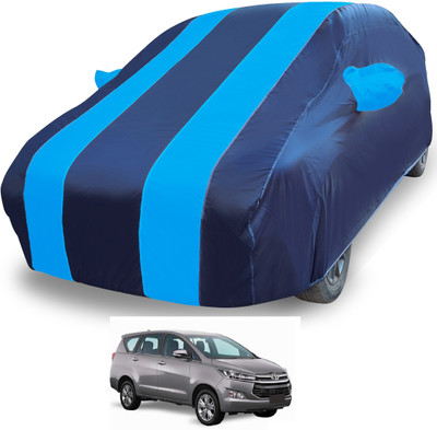 MOCKHE Car Cover For Toyota Innova Crysta (With Mirror Pockets)(Blue)