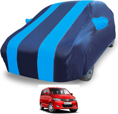 MOCKHE Car Cover For Chevrolet Enjoy (With Mirror Pockets)(Blue)