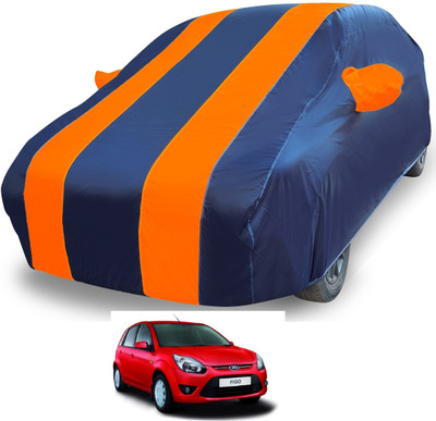 Euro Care Car Cover For Ford Figo (With Mirror Pockets)(Orange)