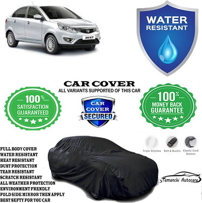 Tamanchi Autocare Car Cover For Tata Zest Revotron 1.2T XM(Black)