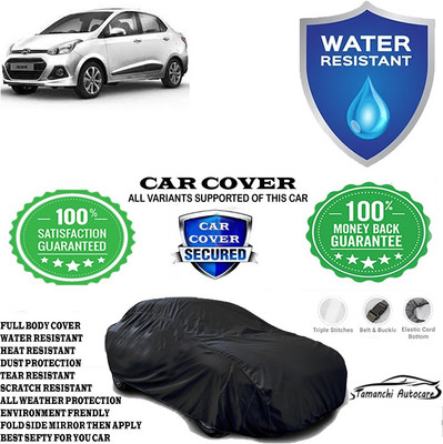 Tamanchi Autocare Car Cover For Hyundai Xcent 1.2 Kappa Base(Black)