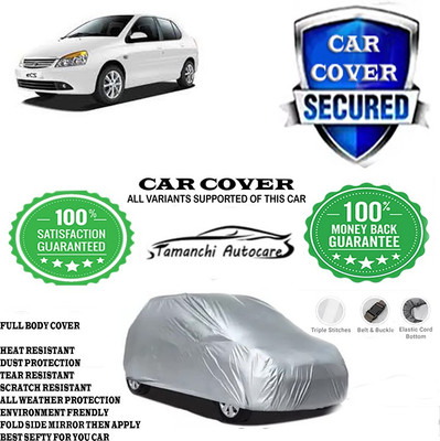 Tamanchi Autocare Car Cover For Tata Indigo eCS LX TDI BS III(Silver)