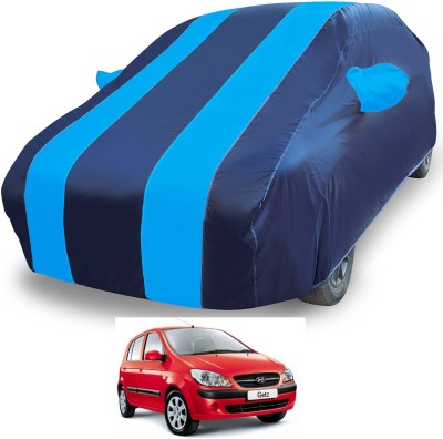 MOCKHE Car Cover For Hyundai Getz (With Mirror Pockets)(Blue)