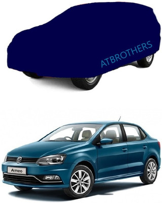 ATBROTHERS Car Cover For Volkswagen Ameo 1.0 MPI Highline Plus Petrol (Without Mirror Pockets)(Blue)