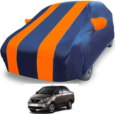 MOCKHE Car Cover For Tata Indigo CS (With Mirror Pockets)(Orange)