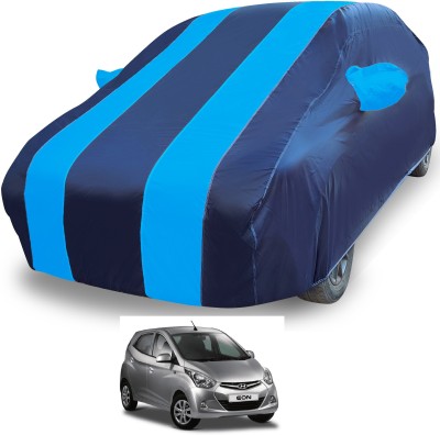 Euro Care Car Cover For Hyundai Eon (With Mirror Pockets)(Blue)