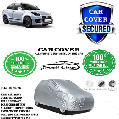Tamanchi Autocare Car Cover For Maruti Suzuki Swift Dzire VXI 1.2 Petrol(Silver)