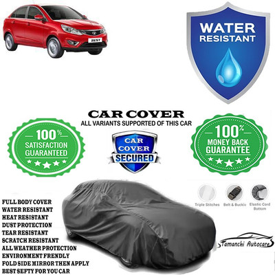 Tamanchi Autocare Car Cover For Tata Zest Quadrajet 1.3 75PS XMS(Grey)