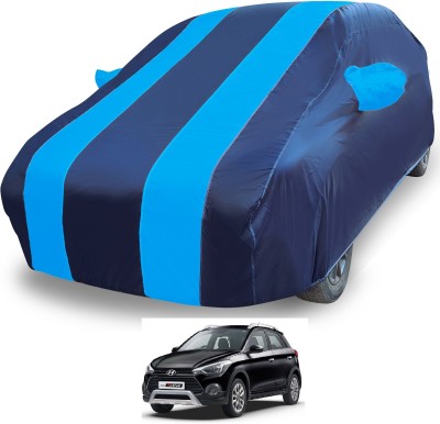 MOCKHE Car Cover For Hyundai i20 Active (With Mirror Pockets)(Blue)