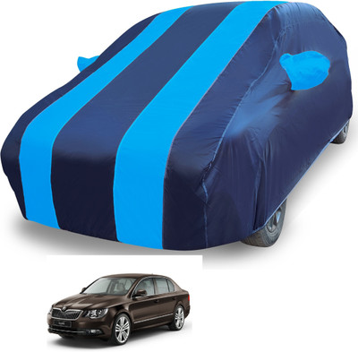 Euro Care Car Cover For Skoda Superb (With Mirror Pockets)(Blue)