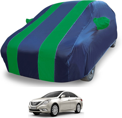Euro Care Car Cover For Hyundai Sonata Embera (With Mirror Pockets)(Blue)