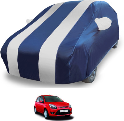 MOCKHE Car Cover For Ford Figo (With Mirror Pockets)(Silver)