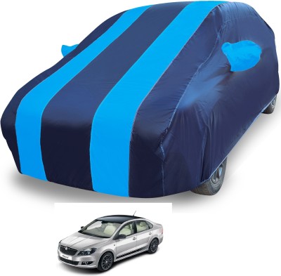 Euro Care Car Cover For Skoda Rapid (With Mirror Pockets)(Blue)