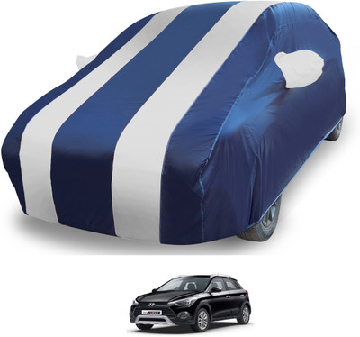 MOCKHE Car Cover For Hyundai i20 Active (With Mirror Pockets)(Silver)
