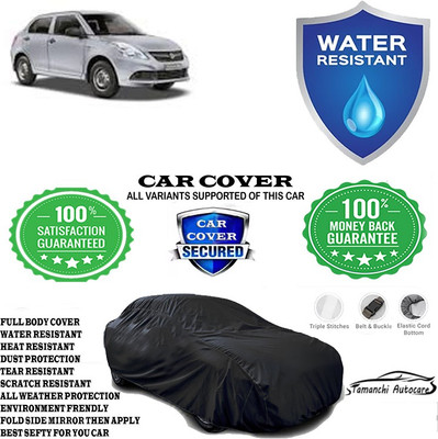 Tamanchi Autocare Car Cover For Maruti Suzuki Swift Dzire VXI Optional(Black)
