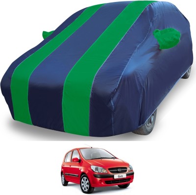 MOCKHE Car Cover For Hyundai Getz (With Mirror Pockets)(Blue)