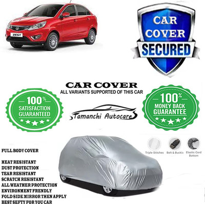 Tamanchi Autocare Car Cover For Tata Zest Quadrajet 1.3 75PS XM Diesel(Silver)