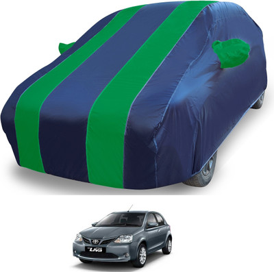 MOCKHE Car Cover For Toyota Etios Liva (With Mirror Pockets)(Blue)