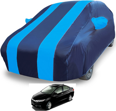 MOCKHE Car Cover For Honda City i-Vtec (With Mirror Pockets)(Blue)