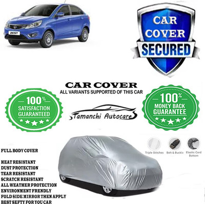 Tamanchi Autocare Car Cover For Tata Zest Revotron 1.2T XM Petrol(Silver)