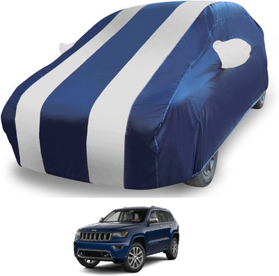MOCKHE Car Cover For Jeep Compass (With Mirror Pockets)(Silver)
