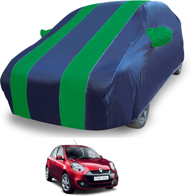 MOCKHE Car Cover For Renault Pulse (With Mirror Pockets)(Blue)
