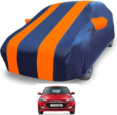 Euro Care Car Cover For Hyundai Elite i20 (With Mirror Pockets)(Orange)