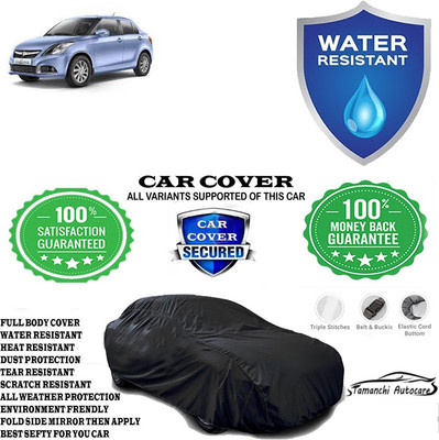 Tamanchi Autocare Car Cover For Maruti Suzuki Swift Dzire AMT VXI Petrol(Black)