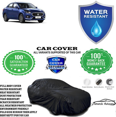 Tamanchi Autocare Car Cover For Maruti Suzuki Swift Dzire AMT ZXI Plus Petrol(Black)