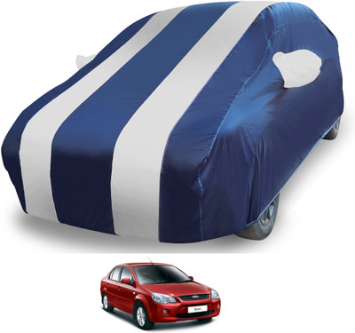 MOCKHE Car Cover For Ford Ikon (With Mirror Pockets)(Silver)
