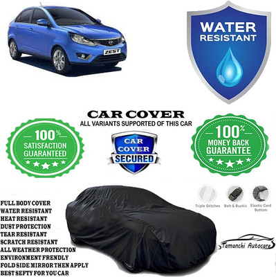 Tamanchi Autocare Car Cover For Tata Zest Revotron 1.2T XE(Black)