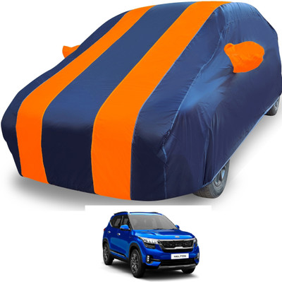 Euro Care Car Cover For Kia SELTOS (With Mirror Pockets)(Orange)