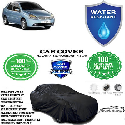 Tamanchi Autocare Car Cover For Tata Indigo eCS LS(Black)