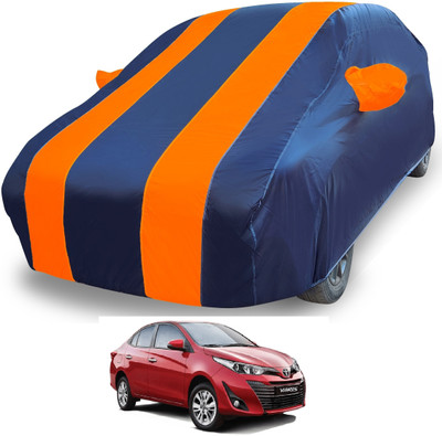 Euro Care Car Cover For Toyota Yaris (With Mirror Pockets)(Orange)