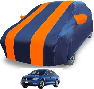 Euro Care Car Cover For Volkswagen Passat (With Mirror Pockets)(Orange)