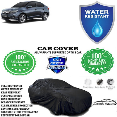 Tamanchi Autocare Car Cover For Honda Amaze VX CVT Petrol(Black)