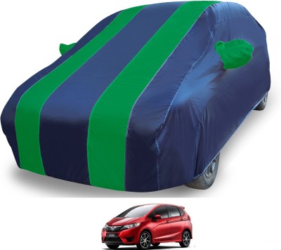 MOCKHE Car Cover For Honda Jazz (With Mirror Pockets)(Blue)