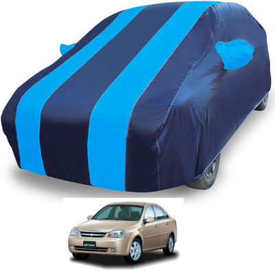 MOCKHE Car Cover For Chevrolet Optra (With Mirror Pockets)(Blue)