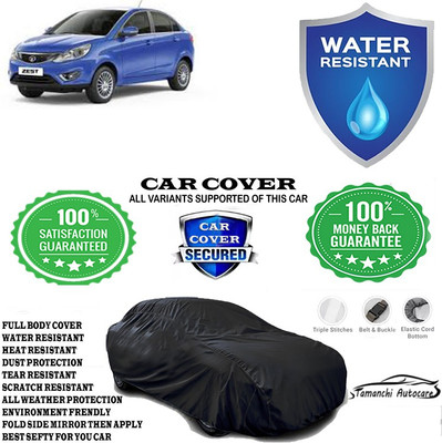 Tamanchi Autocare Car Cover For Tata Zest Revotron 1.2T XM Petrol(Black)