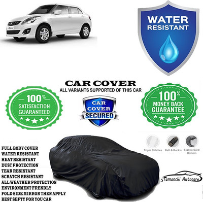 Tamanchi Autocare Car Cover For Maruti Suzuki Swift Dzire ZXI 1.2 Petrol(Black)