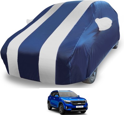 MOCKHE Car Cover For Kia SELTOS (With Mirror Pockets)(Silver)