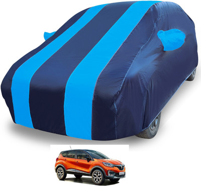 MOCKHE Car Cover For Renault Captur (With Mirror Pockets)(Blue)