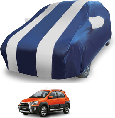 MOCKHE Car Cover For Toyota Etios Cross (With Mirror Pockets)(Silver)