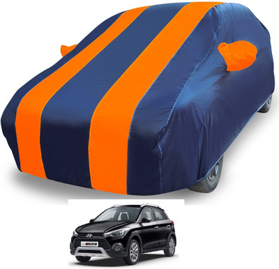 MOCKHE Car Cover For Hyundai i20 Active (With Mirror Pockets)(Orange)