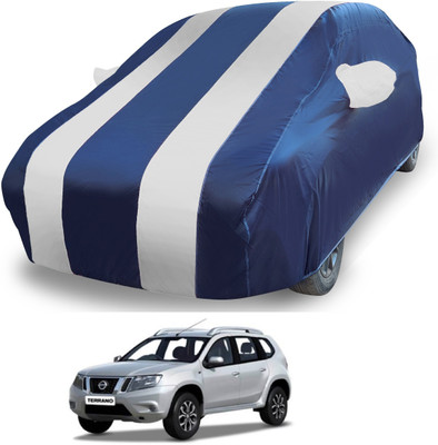 MOCKHE Car Cover For Nissan Terrano (With Mirror Pockets)(Silver)