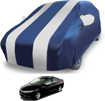 MOCKHE Car Cover For Honda City i-Vtec (With Mirror Pockets)(Silver)
